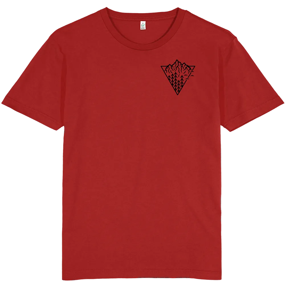 Triangle Mountain T-shirt / Pocket Print