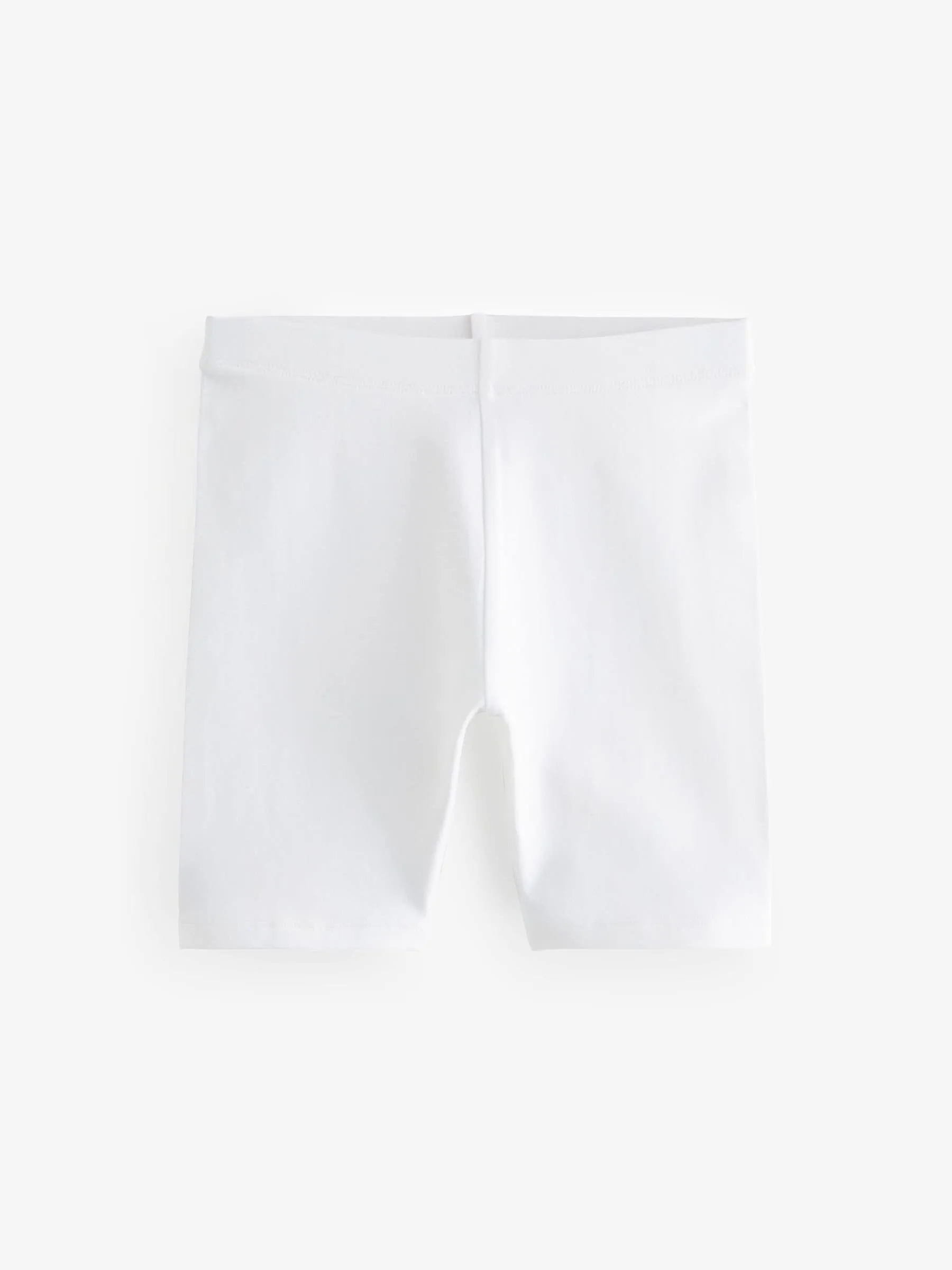 White Longer Length 5 Pack Cotton Rich Stretch Cycle Shorts (3-16yrs)