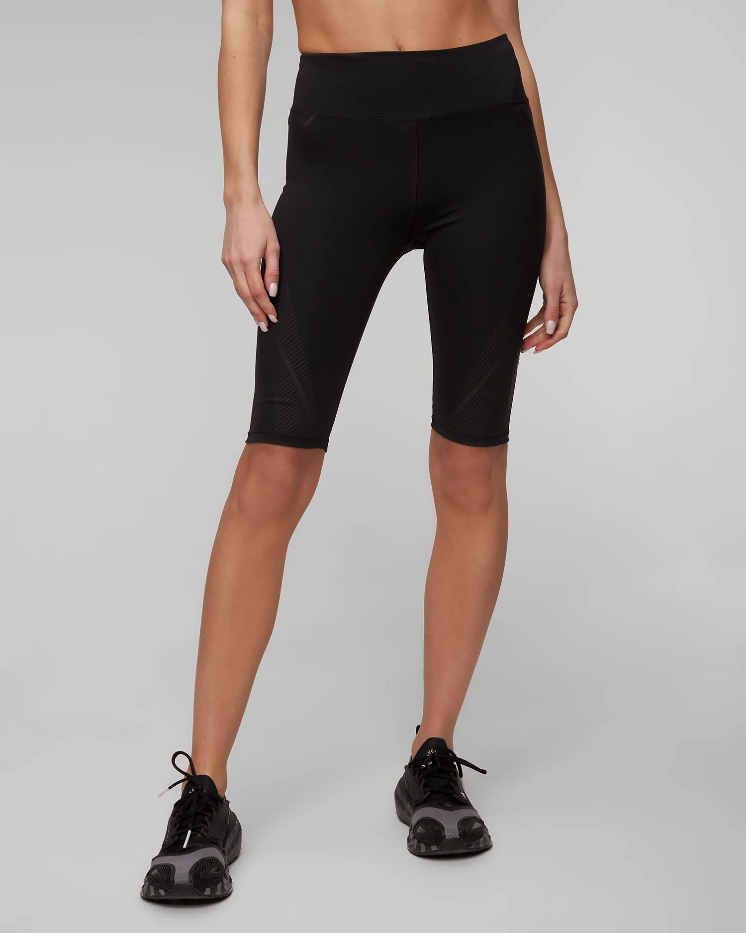 Women's black leggings Adidas by Stella McCartney ASMC Truepace Biker it3325-blackblack