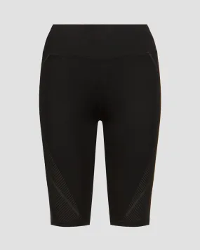 Women's black leggings Adidas by Stella McCartney ASMC Truepace Biker it3325-blackblack
