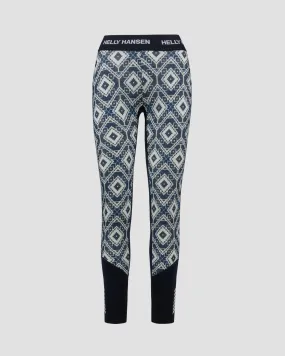 Women's thermoactive leggings Helly Hansen W Lifa Merino Midweight Graphic Pant 49411-597
