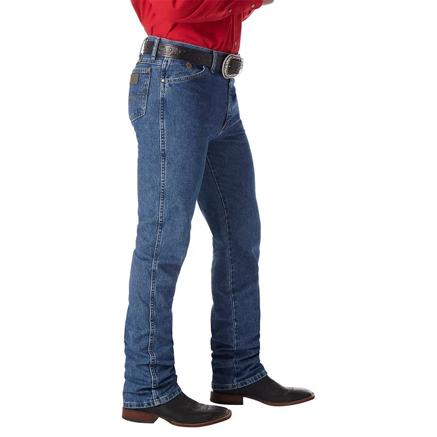 Wrangler Men's George Strait Cowboy Cut Slim Fit Jeans - Heavyweight Stone Denim