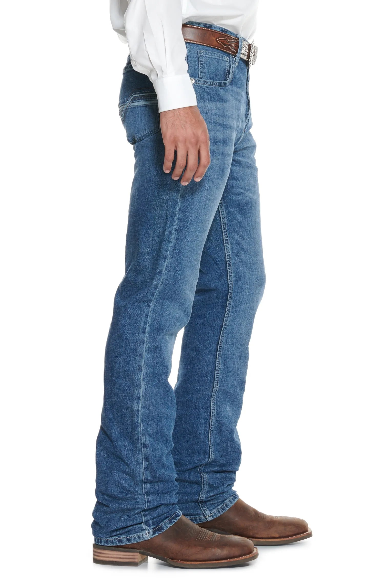 Wrangler Men's 20X Medium Wash Vintage Boot Cut Jeans - Cavender's Exclusive